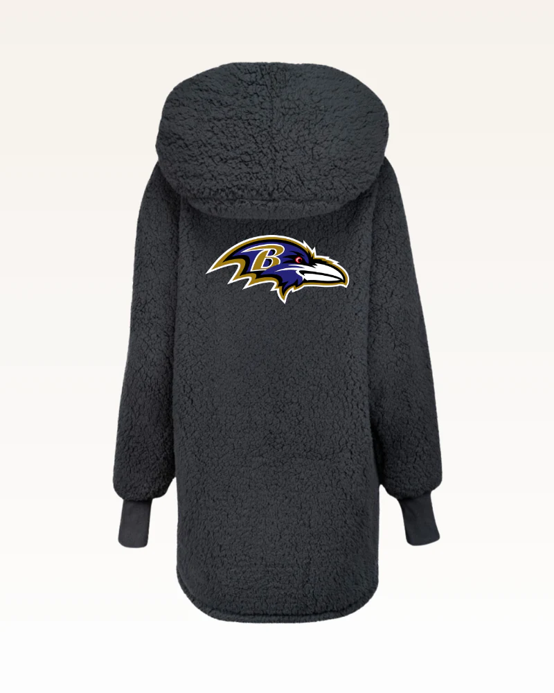 Baltimore Ravens Sherpa Lounger Jacket - Image 6