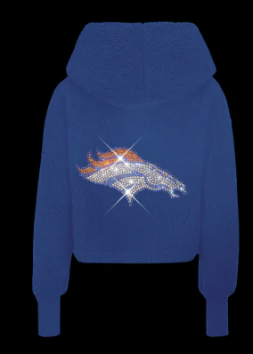Bedazzled Denver Broncos Cropped Lounger
