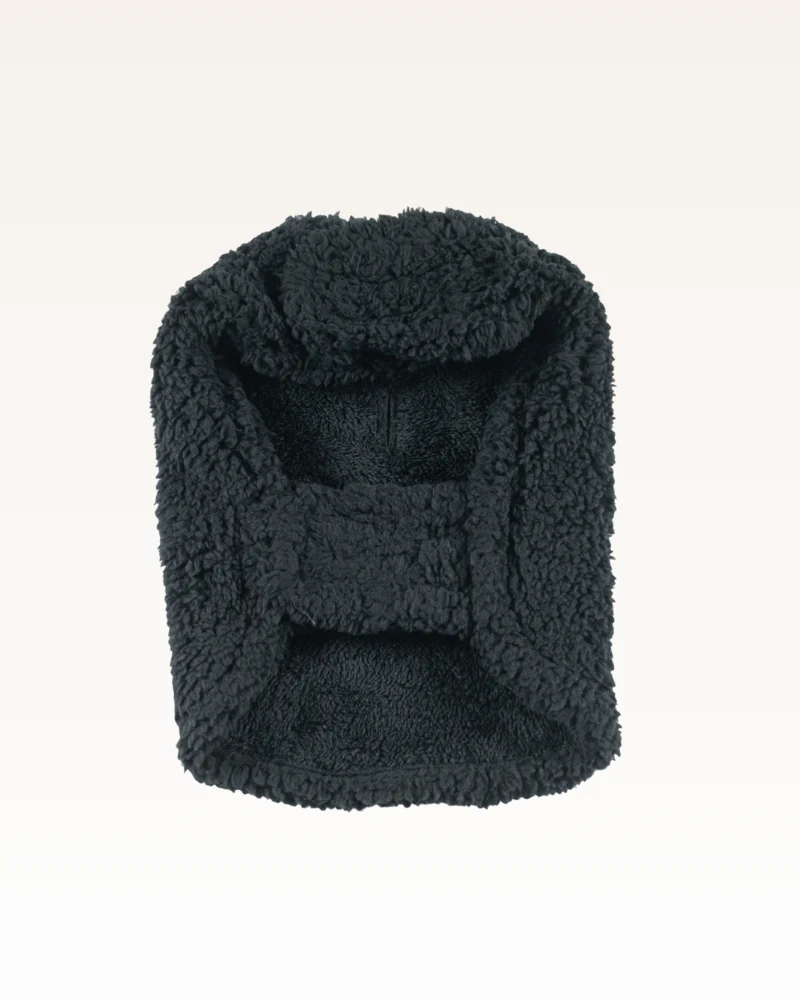 Beth's Furry Friends Sherpa Pet Jacket - Black - Image 4