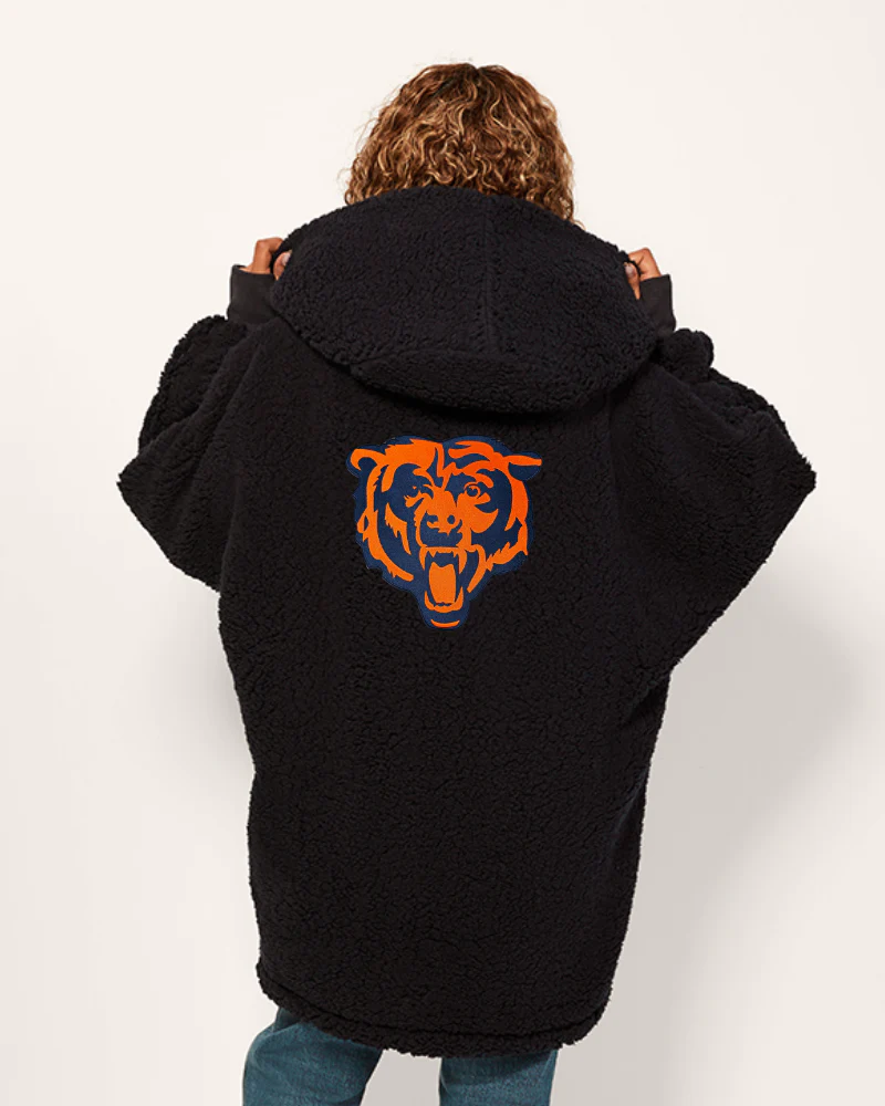 Chicago Bears Sherpa Lounger Jacket - Image 8