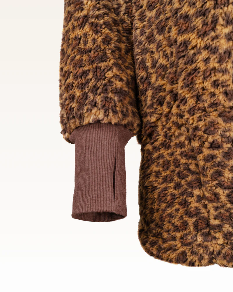 Classic Unisex Sherpa Lounger Jacket - Image 9
