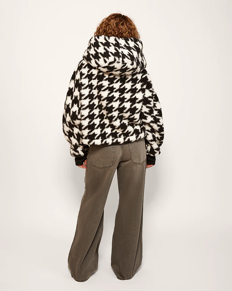 Classic Cropped Sherpa Lounger Jacket - Image 3