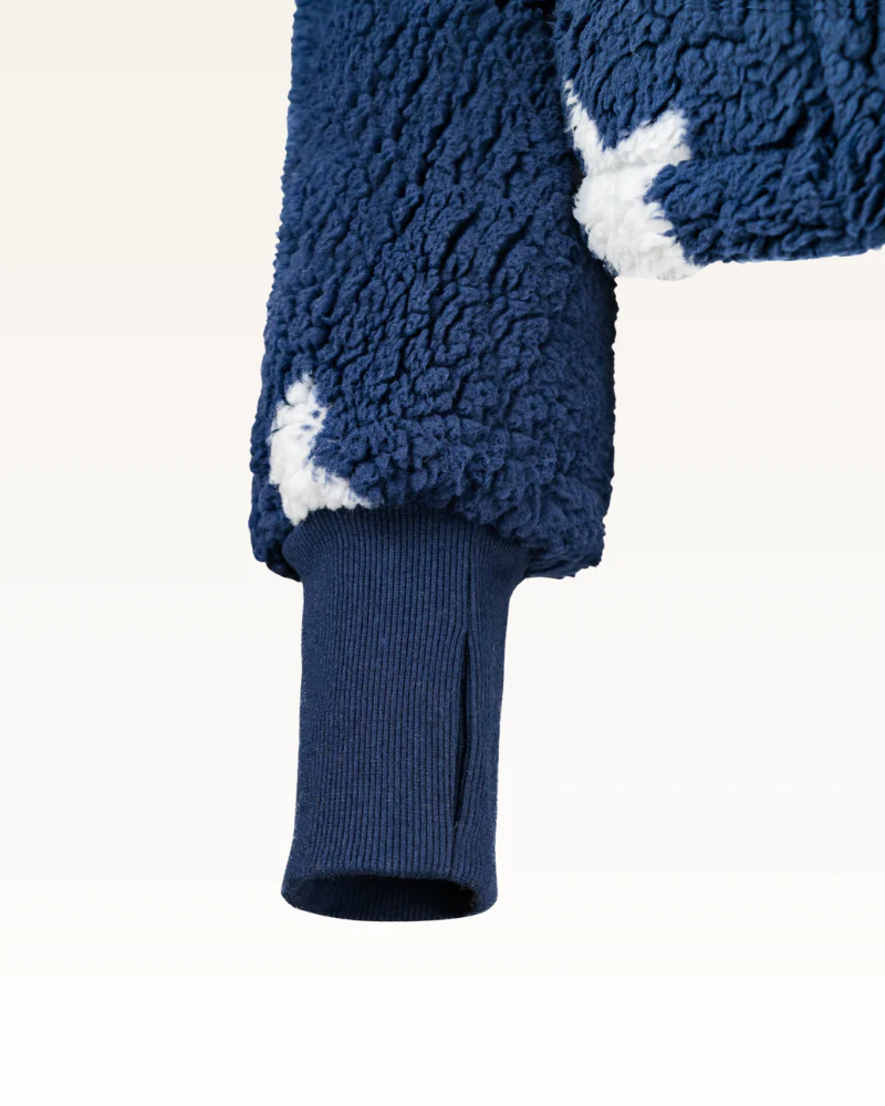 Classic Cropped Sherpa Lounger Jacket - Image 6