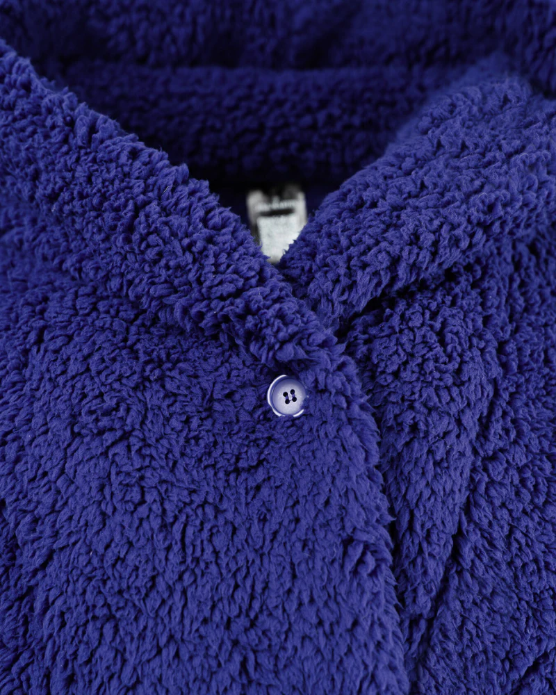 Classic Cropped Sherpa Lounger Jacket - Image 4