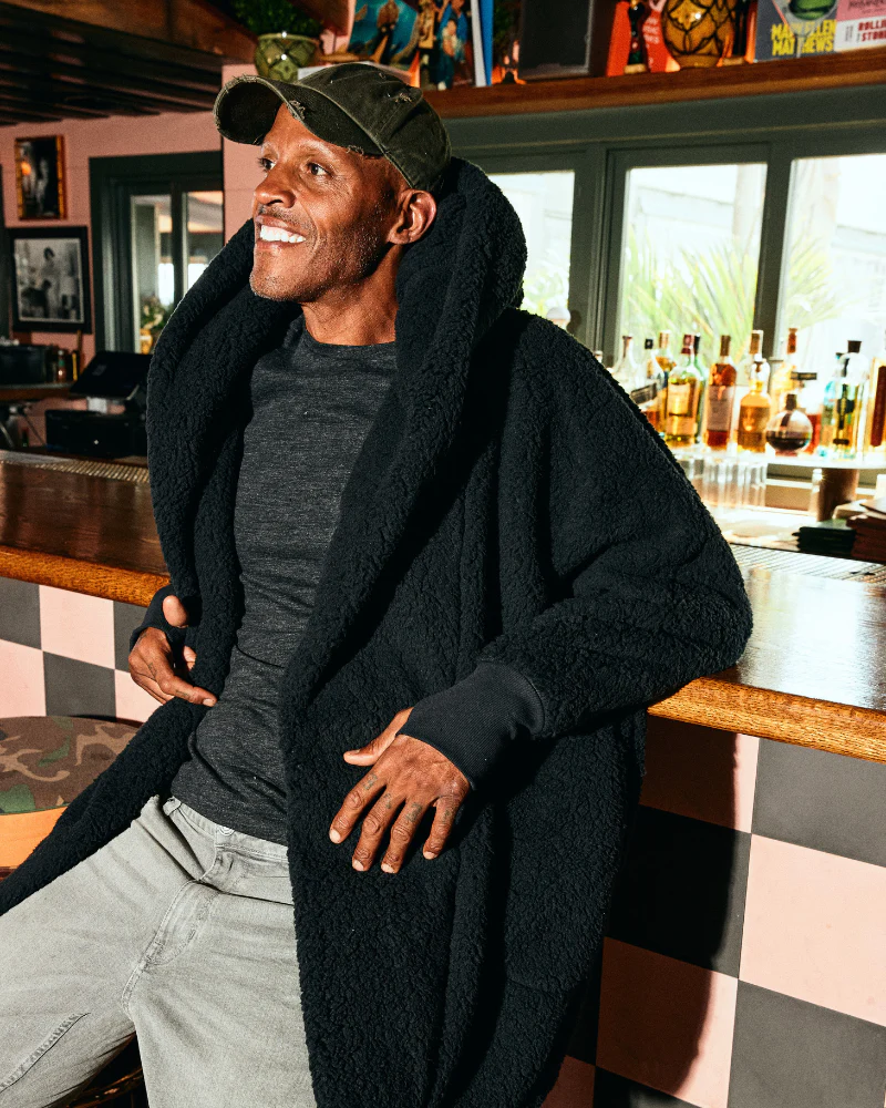 Classic Unisex Sherpa Lounger Jacket - Image 7