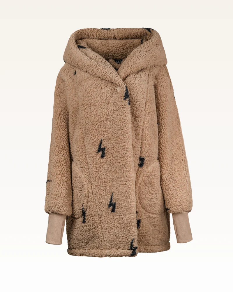Classic Unisex Sherpa Lounger Jacket - Image 8