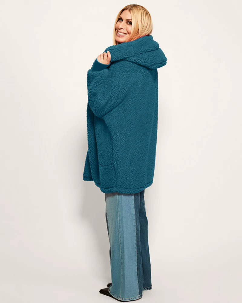 Classic Unisex Sherpa Lounger Jacket - Image 2