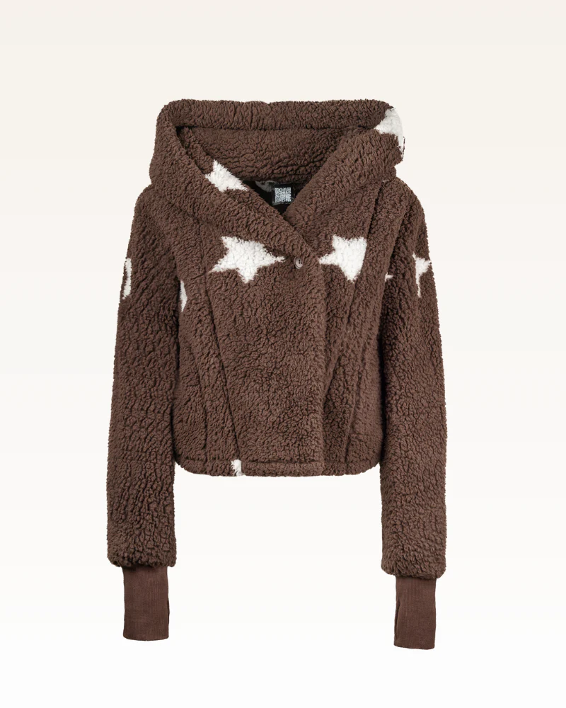 San Francisco 49ers Cropped Sherpa Lounger Jacket - Image 6
