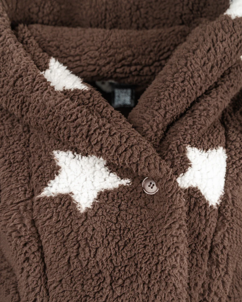 San Francisco 49ers Cropped Sherpa Lounger Jacket - Image 8