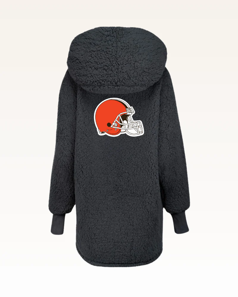 Cleveland Browns Sherpa Lounger Jacket - Image 6