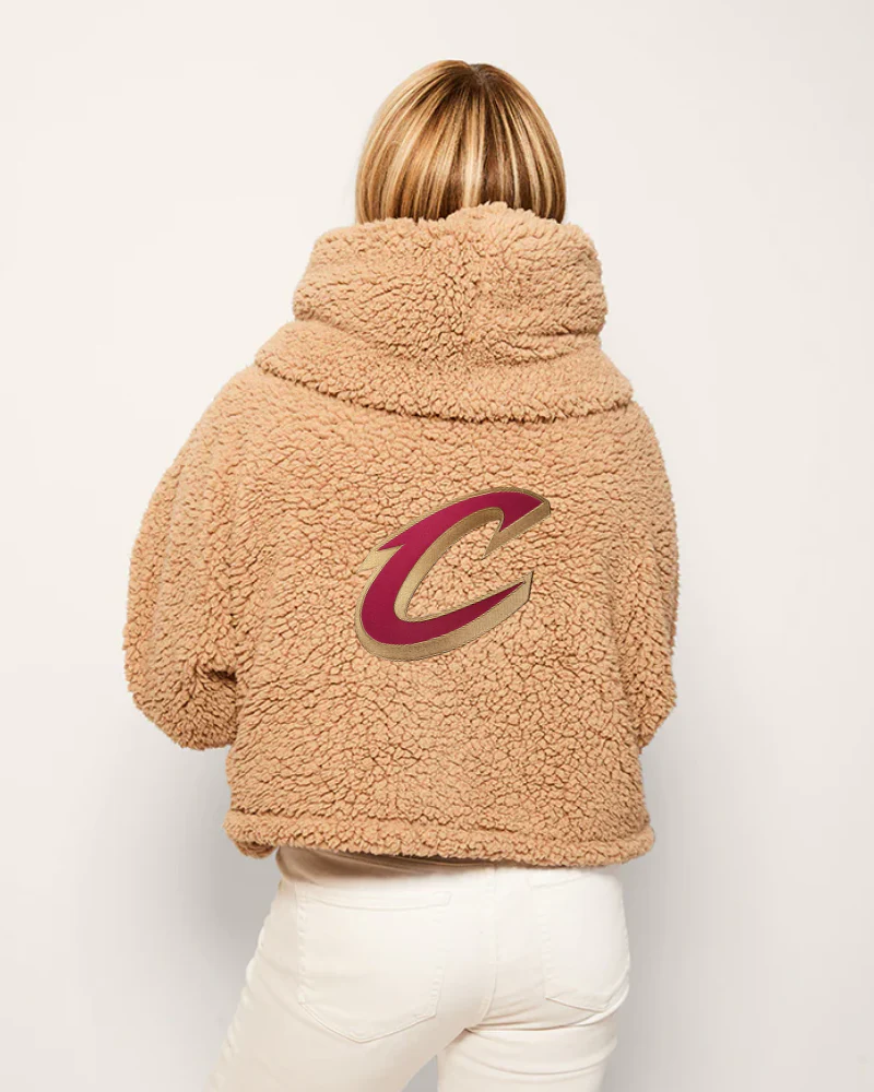 Cleveland Cavaliers Cropped Sherpa Lounger Jacket