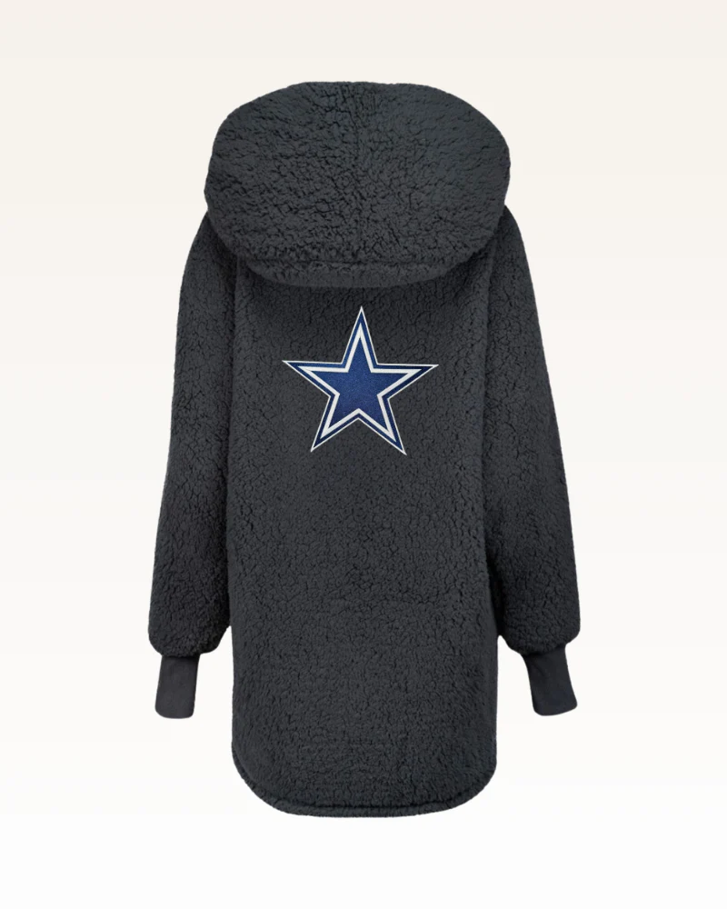 Dallas Cowboys Sherpa Lounger Jacket - Image 6