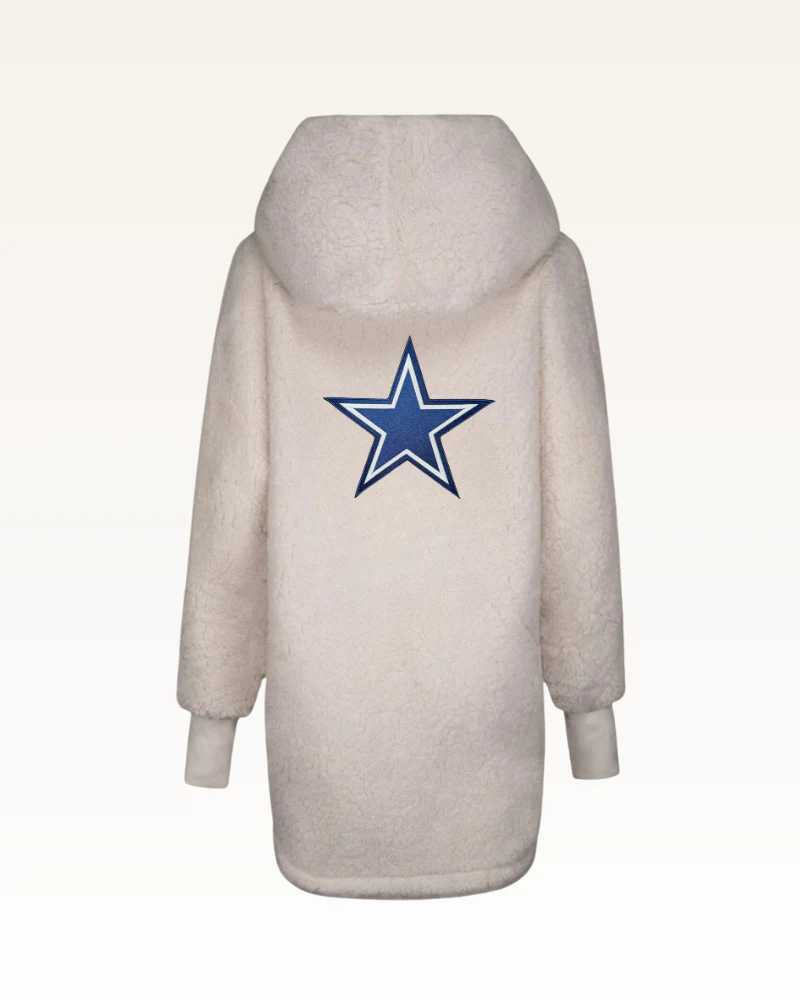 Dallas Cowboys Sherpa Lounger Jacket - Image 6