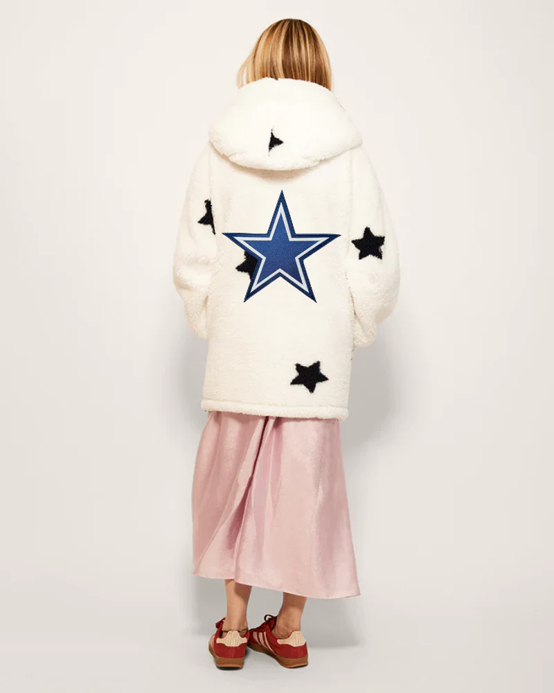 Dallas Cowboys Sherpa Lounger Jacket - Image 3