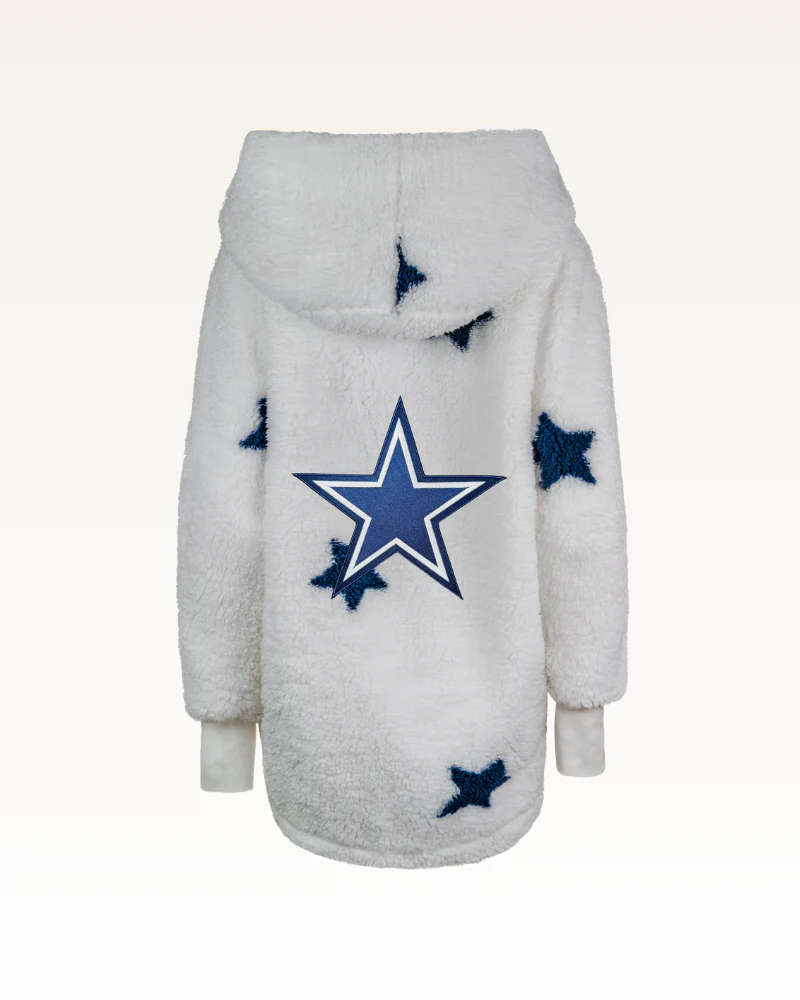 Dallas Cowboys Sherpa Lounger Jacket - Image 4