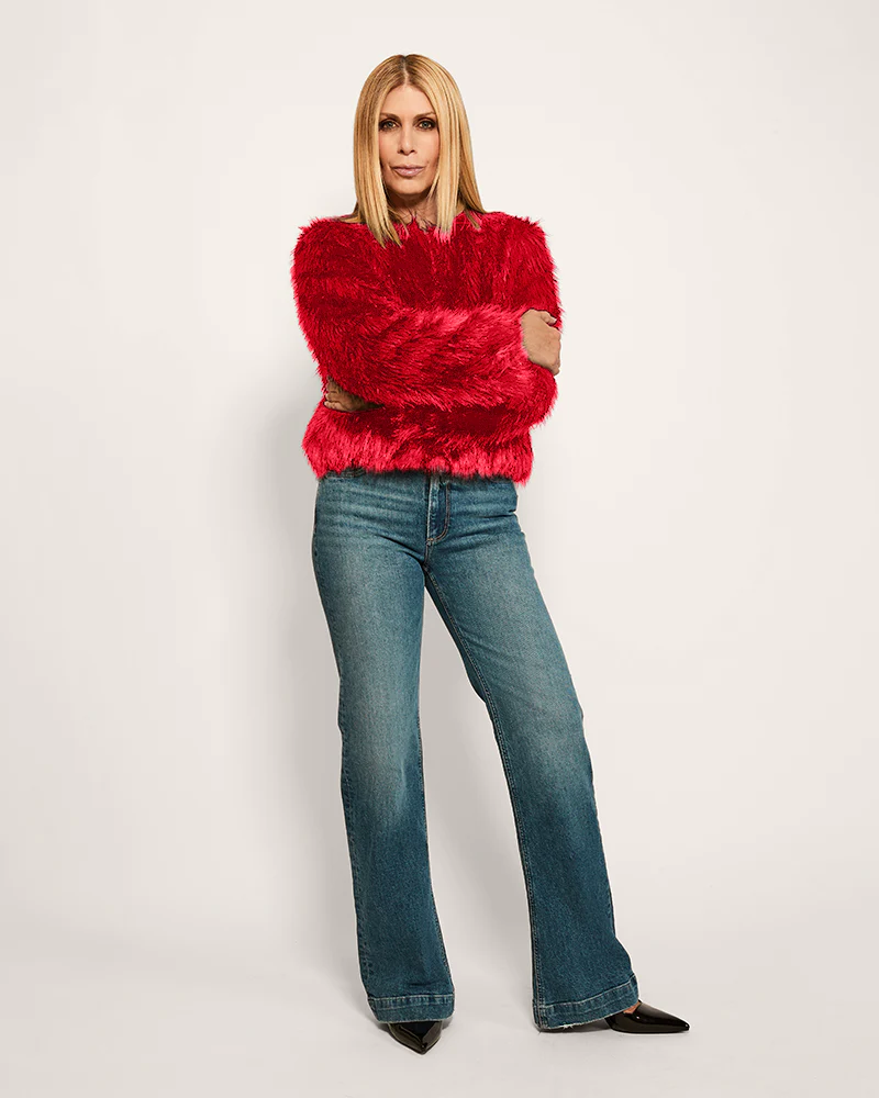 Faux Fur (Vintage Floral Lined) Jacket - Image 2