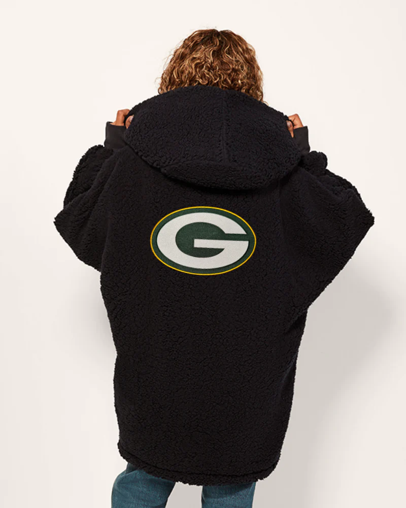 Green Bay Packers Sherpa Lounger Jacket - Image 8