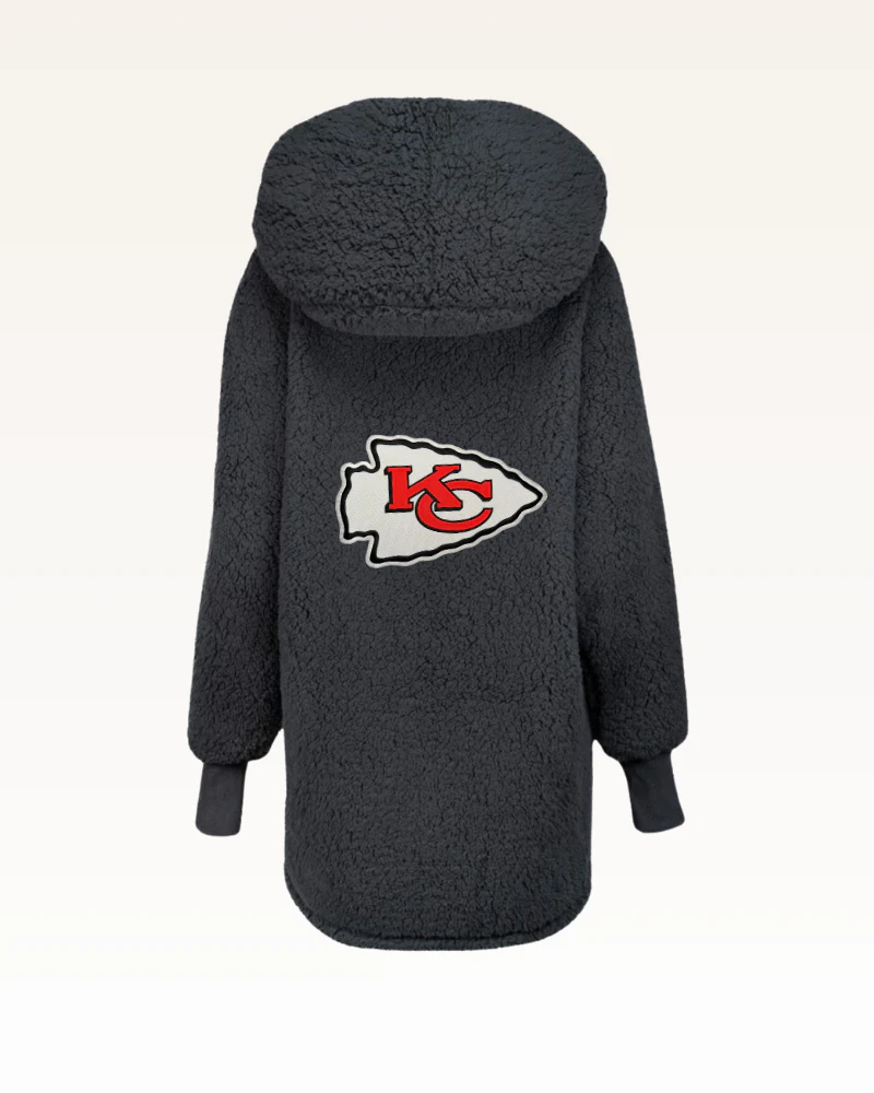 Kansas City Chiefs Sherpa Lounger Jacket - Image 6