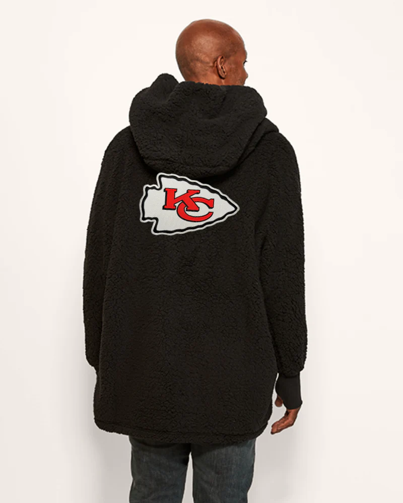 Kansas City Chiefs Sherpa Lounger Jacket - Image 7