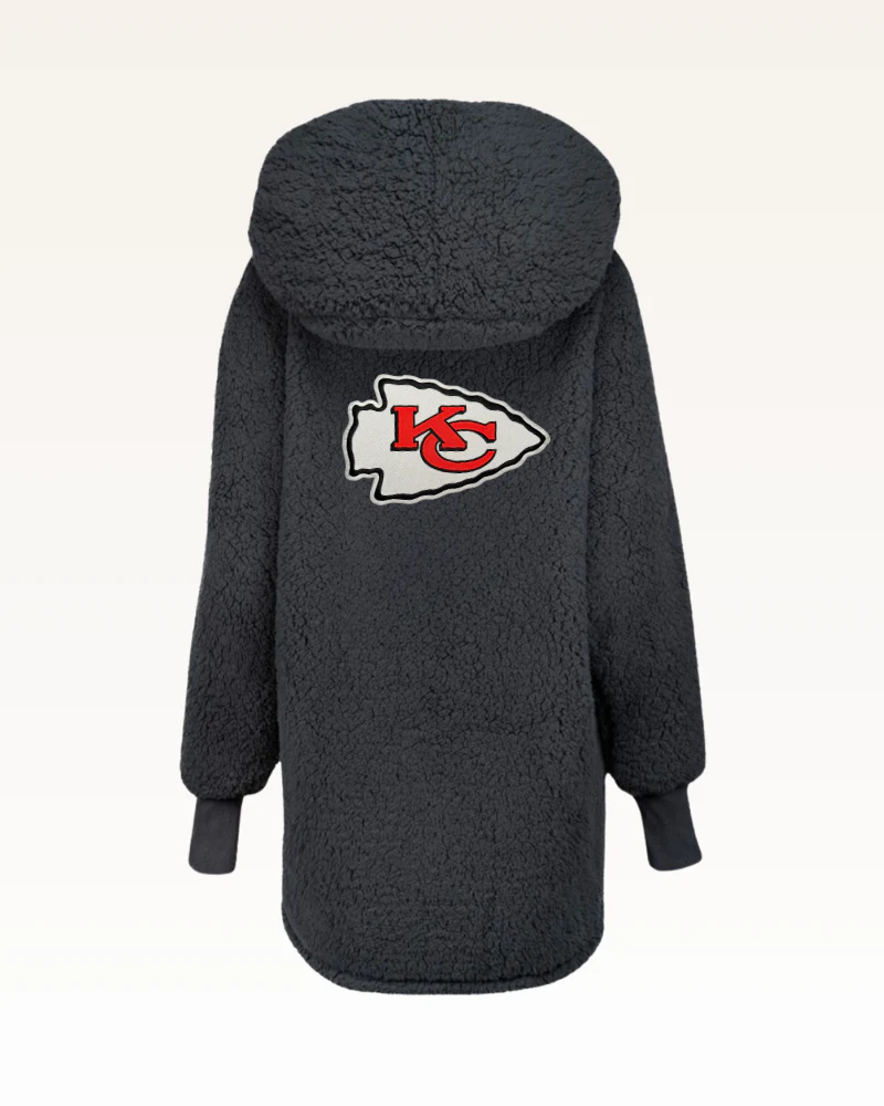 Kansas City Chiefs Sherpa Lounger Jacket - Image 8