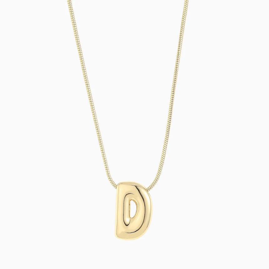 Leo & Luca by Hara Large Balloon Initial Necklace - Image 11