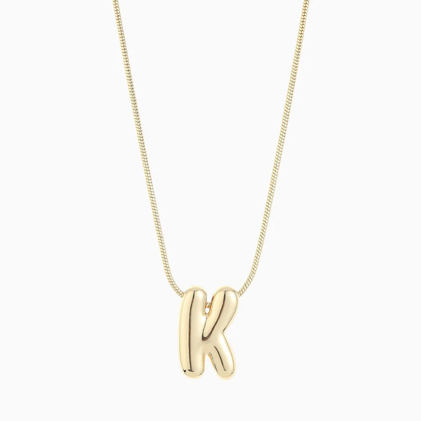 Leo & Luca by Hara Large Balloon Initial Necklace - Image 18