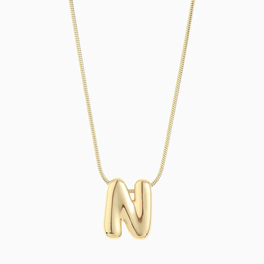 Leo & Luca by Hara Large Balloon Initial Necklace - Image 21