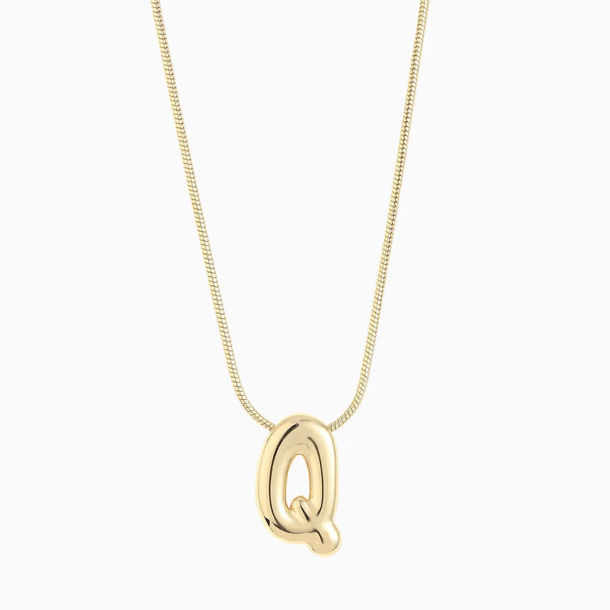 Leo & Luca by Hara Large Balloon Initial Necklace - Image 24