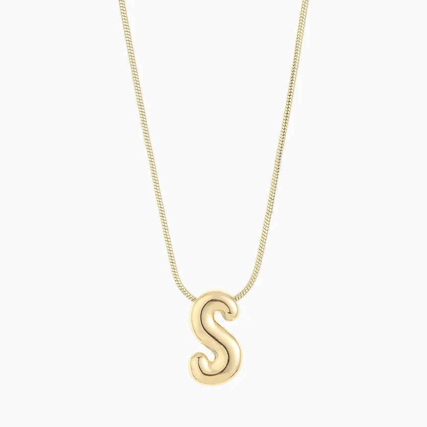 Leo & Luca by Hara Large Balloon Initial Necklace - Image 26