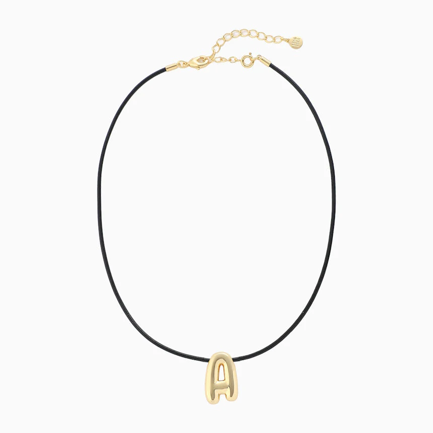 Leo & Luca by Hara Large Balloon Initial Necklace - Image 3