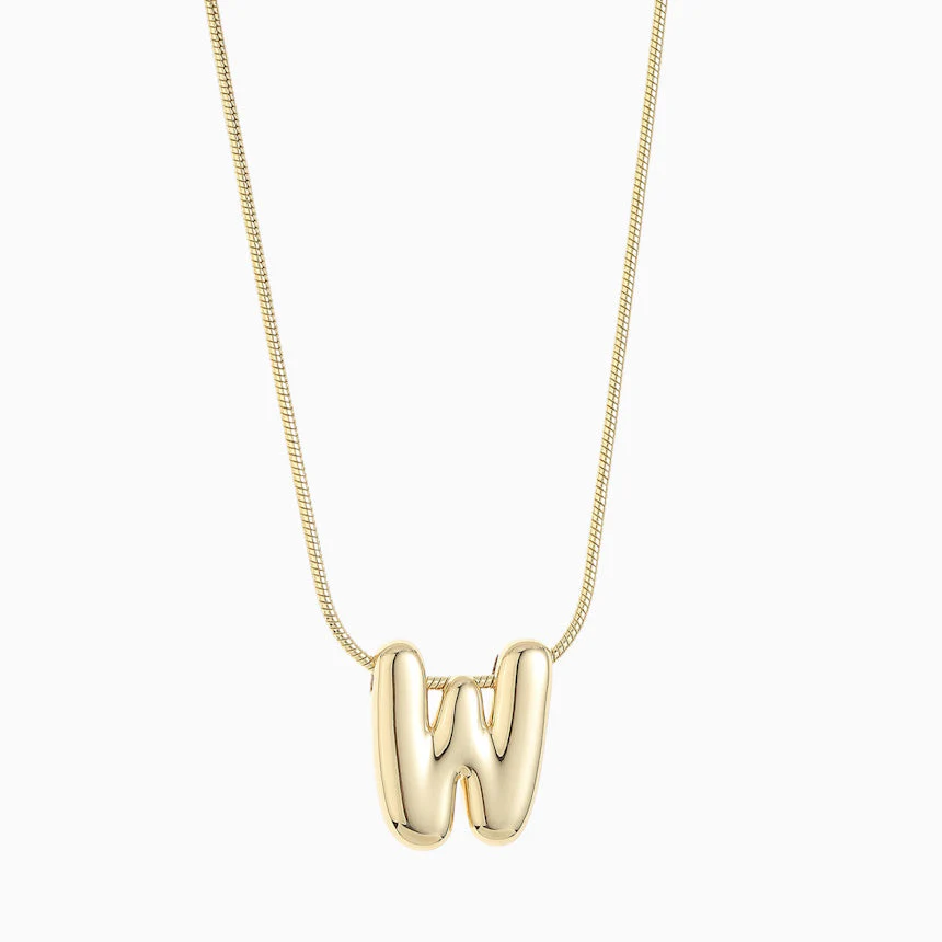 Leo & Luca by Hara Large Balloon Initial Necklace - Image 30