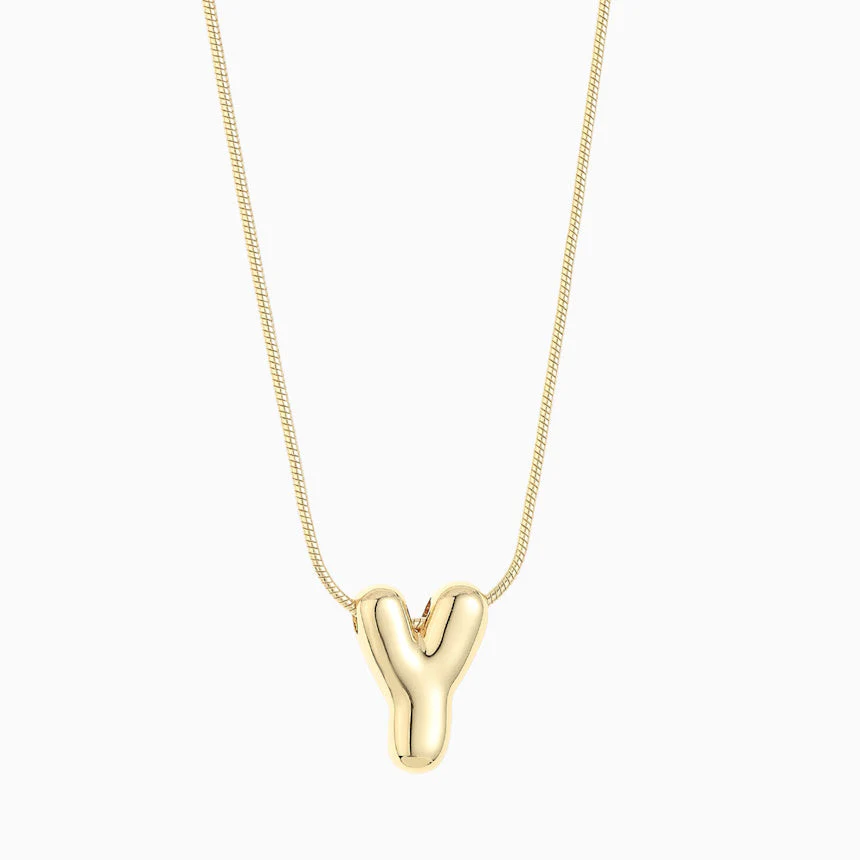 Leo & Luca by Hara Large Balloon Initial Necklace - Image 32