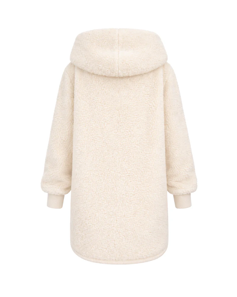 The Luxe Unisex Lounger Lite Jacket - Ivory - Image 7