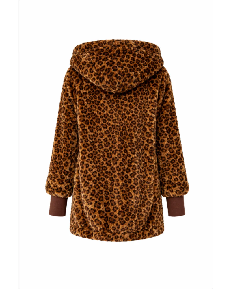 The Luxe Unisex Lounger Lite Jacket - Vintage Leopard - Image 6