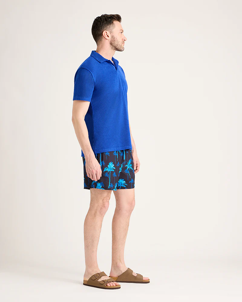 Men's Terry Polo - Royal Blue - Image 3
