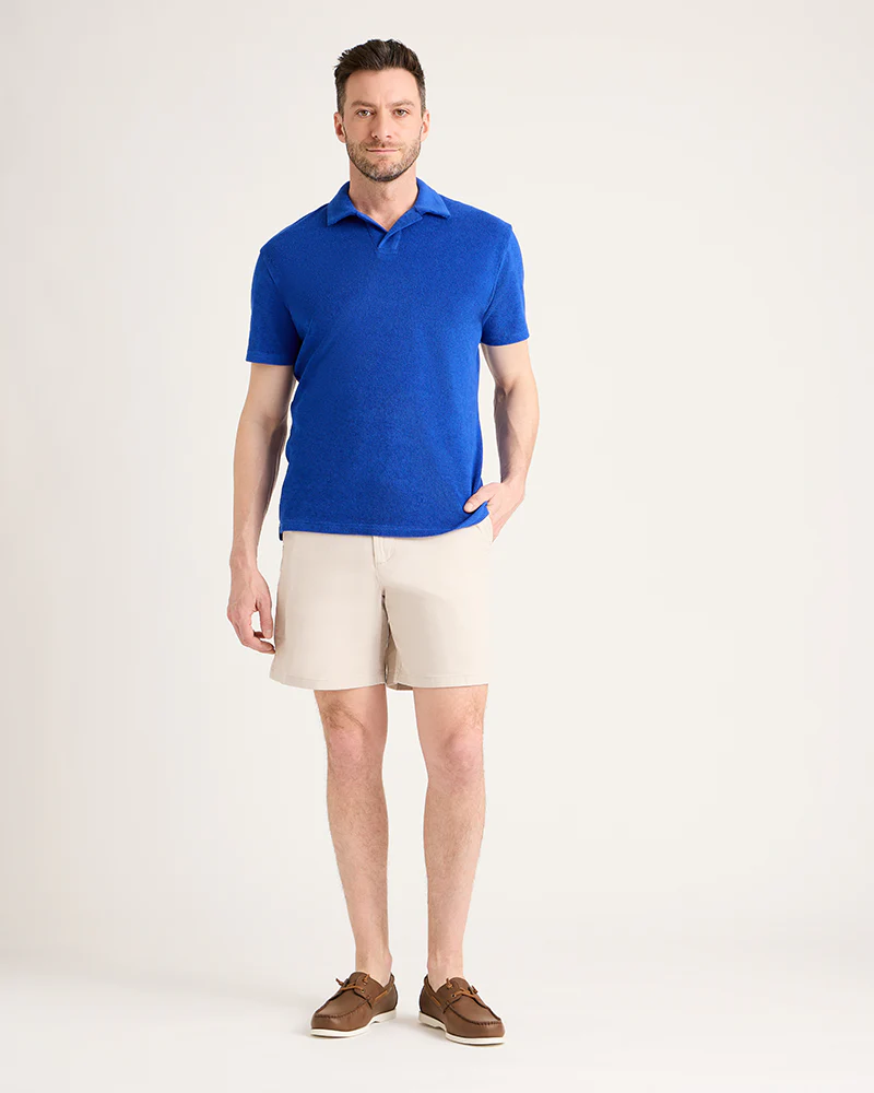 Men's Terry Polo - Royal Blue - Image 4