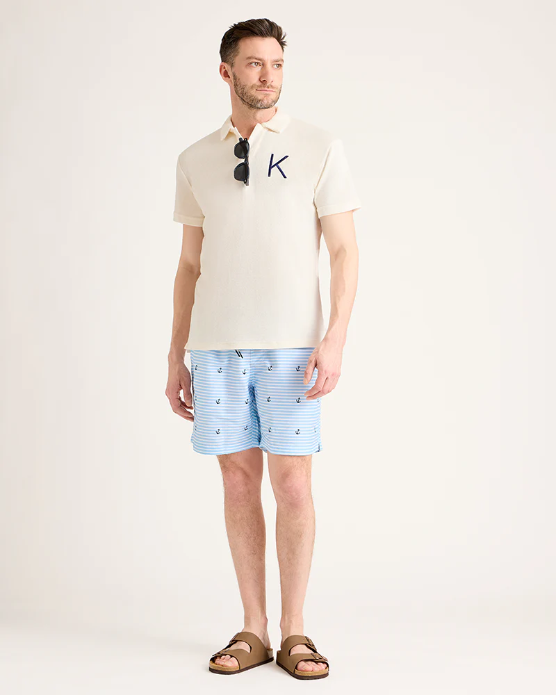 Men's Terry Polo - White - Image 4