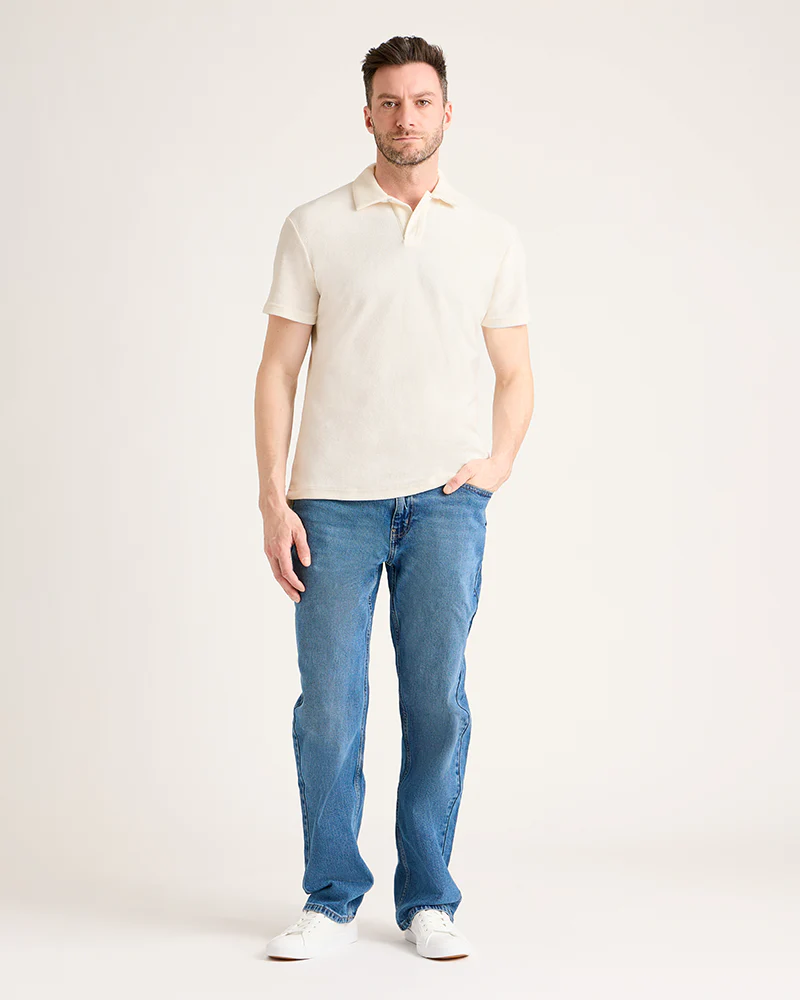 Men's Terry Polo - White - Image 8