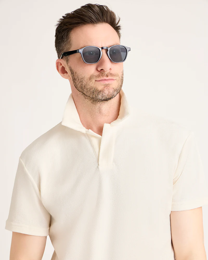 Men's Terry Polo - White - Image 9