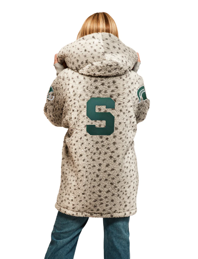 Michigan State University Remix Logo Sherpa Lounger Jacket