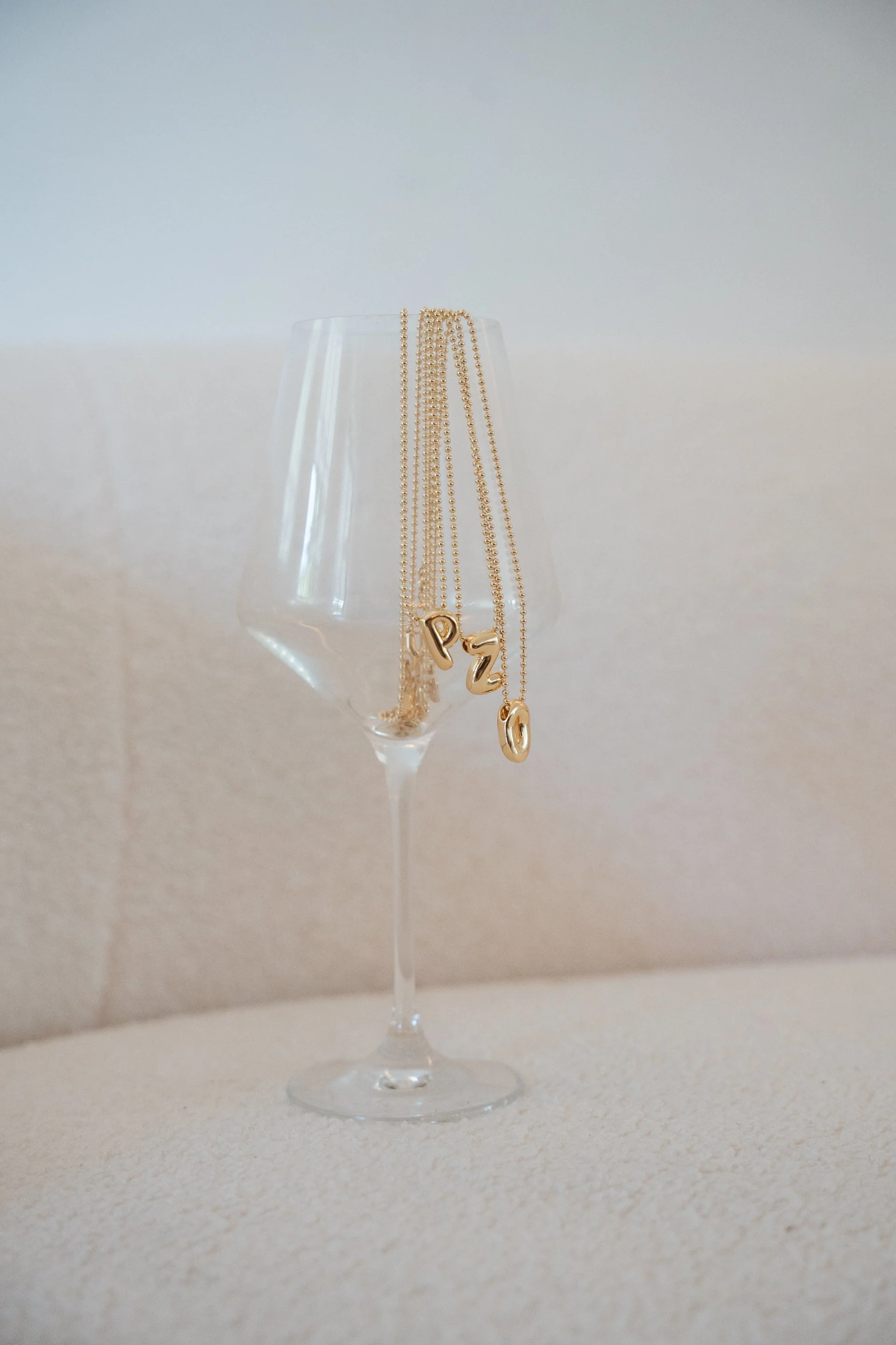 Leo & Luca by Hara Mini Balloon Initial Necklace - Image 10
