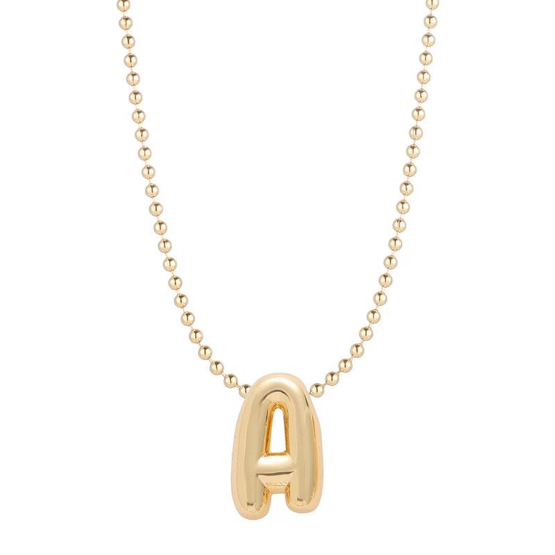 Leo & Luca by Hara Mini Balloon Initial Necklace - Image 11