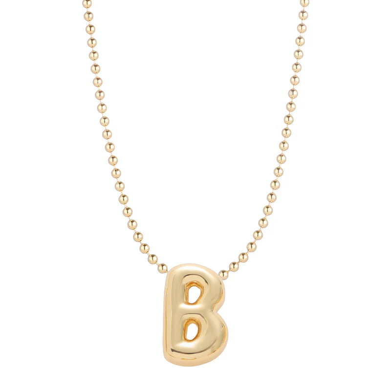 Leo & Luca by Hara Mini Balloon Initial Necklace - Image 12