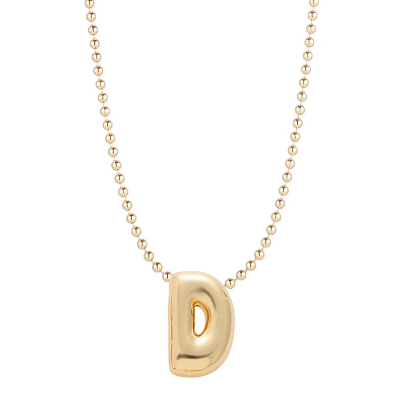 Leo & Luca by Hara Mini Balloon Initial Necklace - Image 14
