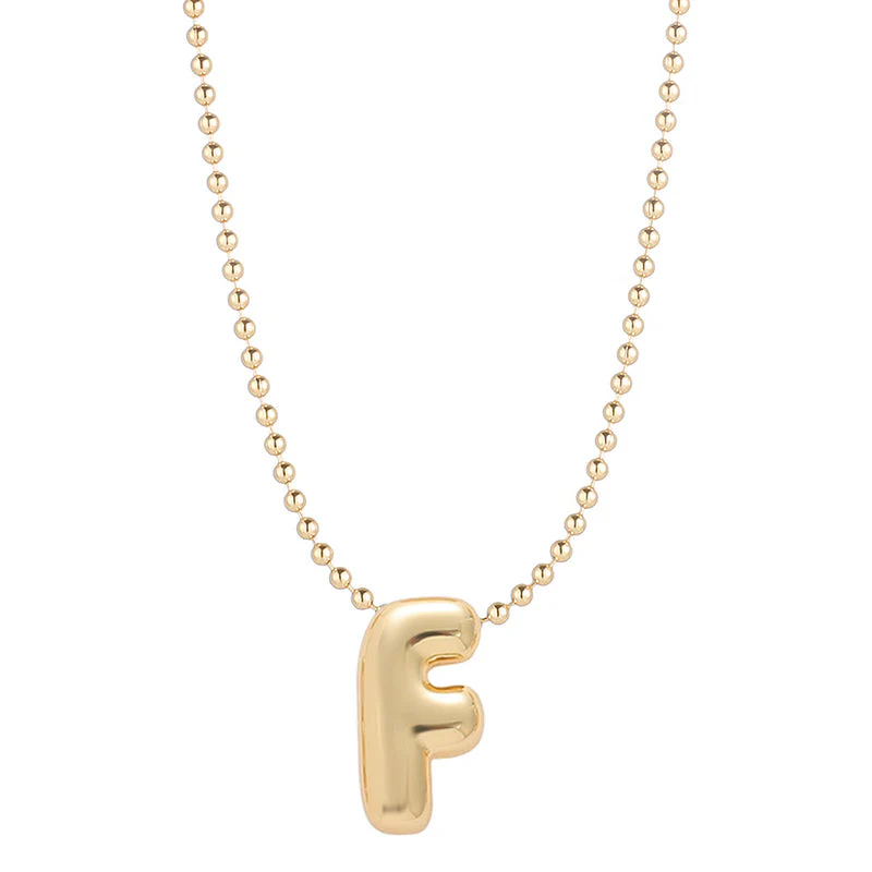 Leo & Luca by Hara Mini Balloon Initial Necklace - Image 16