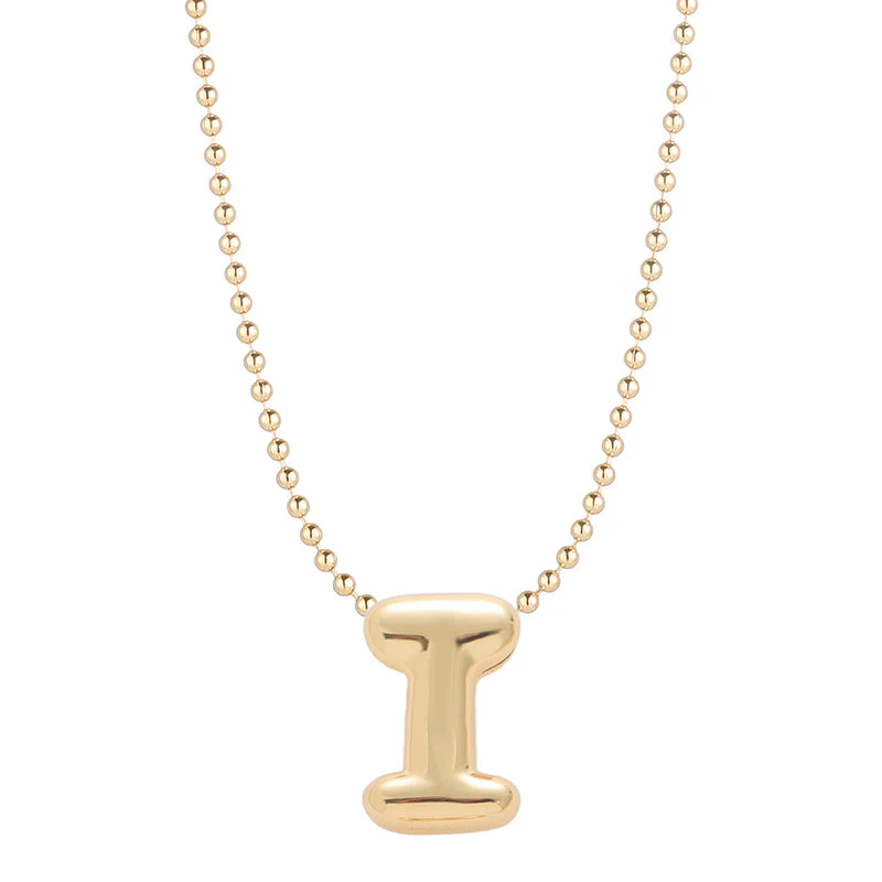 Leo & Luca by Hara Mini Balloon Initial Necklace - Image 19