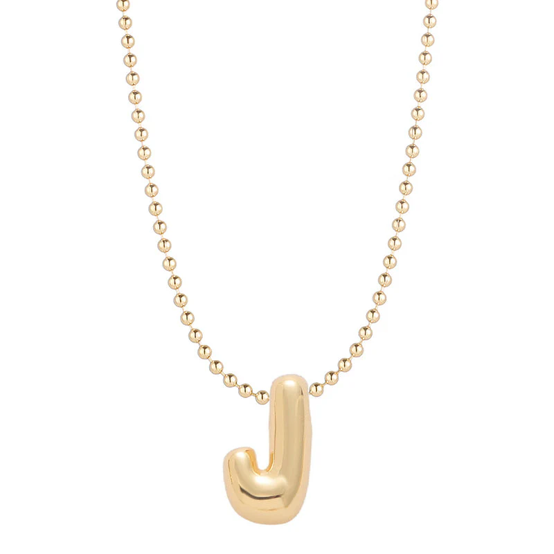 Leo & Luca by Hara Mini Balloon Initial Necklace - Image 20