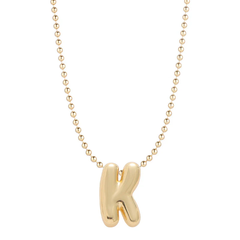 Leo & Luca by Hara Mini Balloon Initial Necklace - Image 21