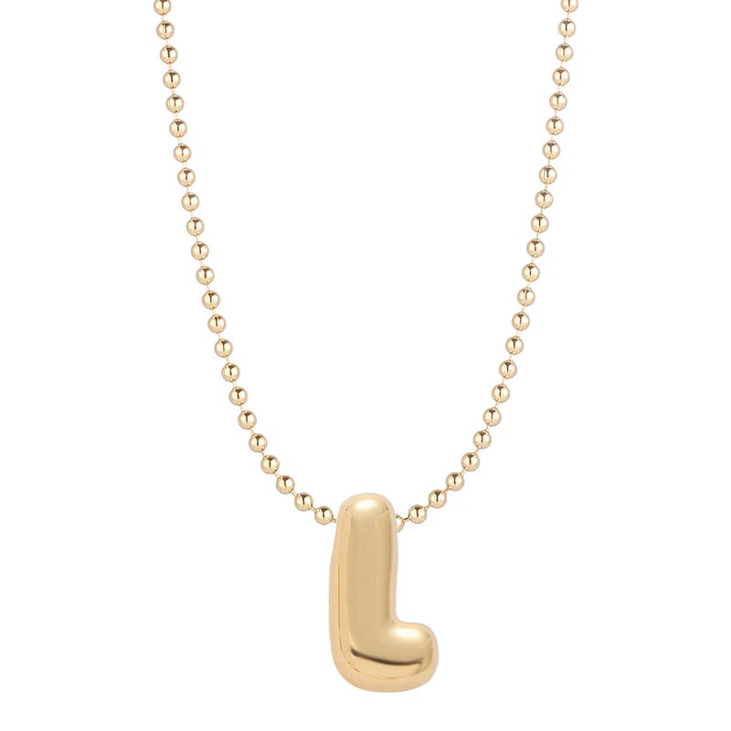 Leo & Luca by Hara Mini Balloon Initial Necklace - Image 22