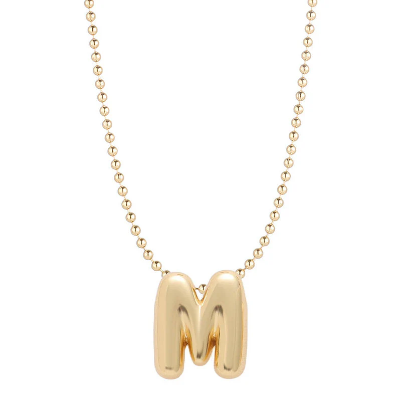 Leo & Luca by Hara Mini Balloon Initial Necklace - Image 23